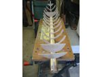 The hull ribs are of plywood.